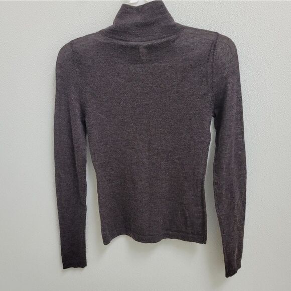 Autumn Cashmere Second Skin Sheer Mock Cashmere Sweater XS - Picture 5 of 6